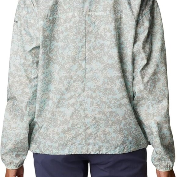 🆕Columbia Women's Alpine Chili Windbreaker- Large-Chalk Dotty Disguise Print - Picture 4 of 7